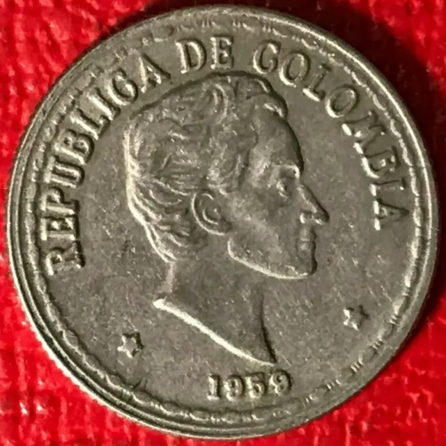 High Grade 1959 Colombia 20 Centavos Coin-Jun008