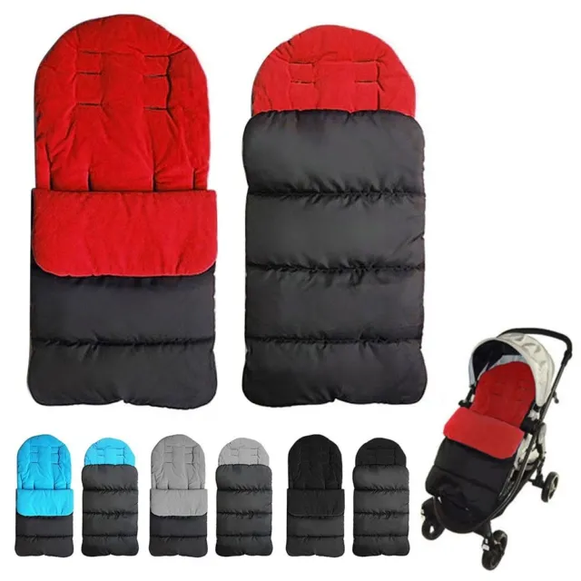 Footmuff Cosy Liner Stroller Sleeping Bags Windproof Warm Thick Cotton Pad