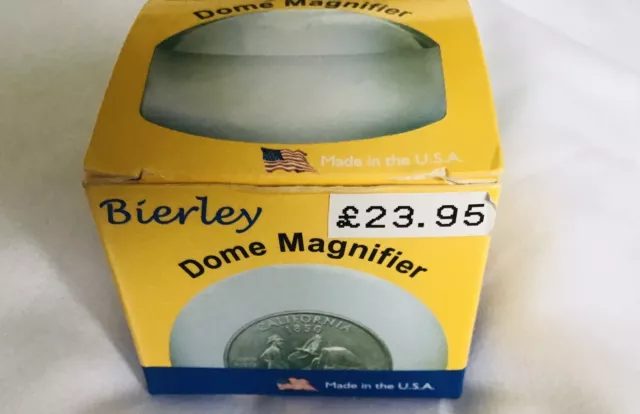 Hemispherical Magnifier Dome Paperweight Reading Magnifying Glass Optical