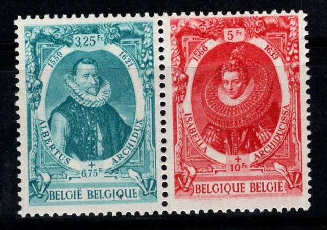 Belgique 1942 Mi. 609-610 Neuf ** 100% contre la tuberculose