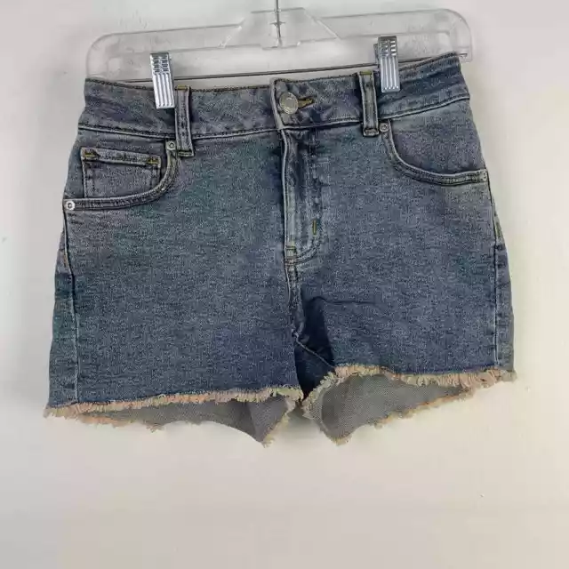 Maurices Regular Wash High Rise Cut-Off Denim Shorts Womens Size 0