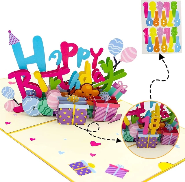 Biglietto Comunione Biglietto Pop-up 3D Comunione - Calice E Uva In Viola E Oro Con Busta Regalo Denaro Comunione