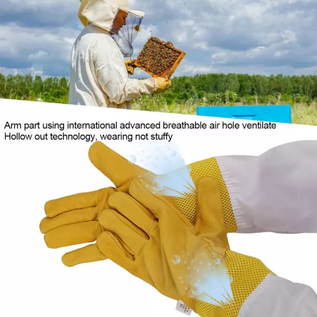 Durable Beekeeping Beekeeper Soft Fine Workmanship Sheepskin For