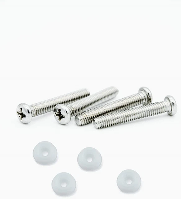 Pernos de cabecera M8 x4 tornillos de 2,75 pulgadas con lavadoras equipadas fijaciones para ajuste de sofá