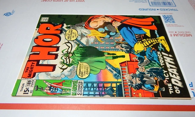 Mighty Thor #189 Near Mint + 9.6 Incredible cover gloss, looks wet! 1971 @ $.99