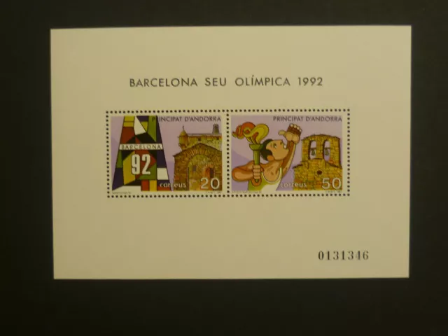 ANDORRA (span.) Block 2 Olympische Spiele  **, postfrisch, MNH