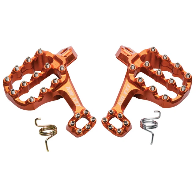 Fastway Air Ext Motorcycle Foot Pegs Kit Orange For Honda CR250R 1995-1999