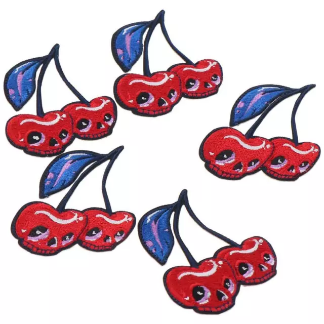 Pack of 10 Skull Cherry Cartoon Iron on Or Sew on  For T-Shirt