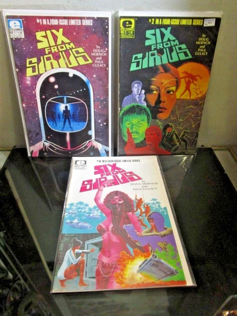 Six From Sirius #1 2 3 Lot Epic Comics 1985 Doug Moench and Paul Gulacy Bagged B