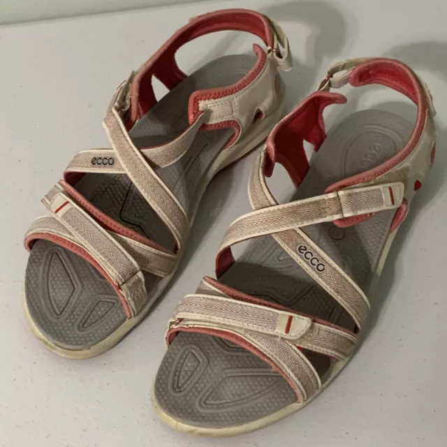 Ecco Womens Cruise Outdoor Sandals Baja Teaberry Strappy Size 41/US 10-10.5