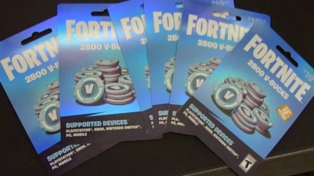 fortnite v bucks gift card