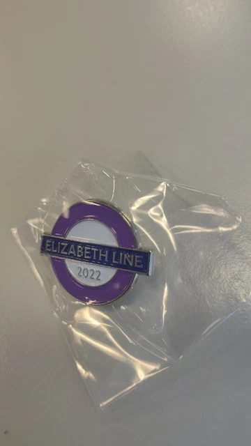 TFL ELIZABETH LINE London Underground 2022 enamel pin badge! New ...