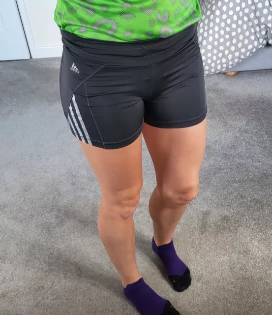 Adidas pantaloncini donna grigi (UK 10)