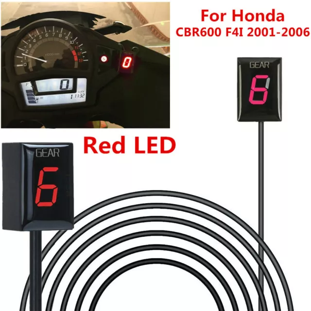 Für Honda Plug&play Wasserdicht Motorrad Ganganzeige 6Speed LED Digital Anzeige