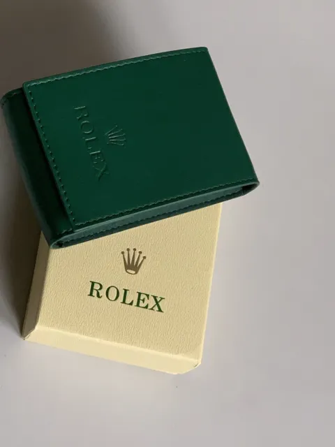 Custodia Rolex - Busta Pochette Porta Orologio Da Viaggio Premium In Pelle Verde