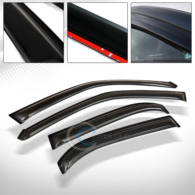 Sun/Rain Guard Smoke Vent Shade Deflector Window Visors v2 For 98-02 Chevy Prizm