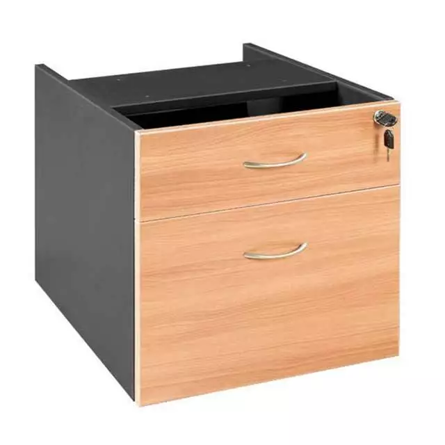 New Fixed Pedestal with Key lock 1 Pencil 1 Filing Drawer Mobile Storage 2