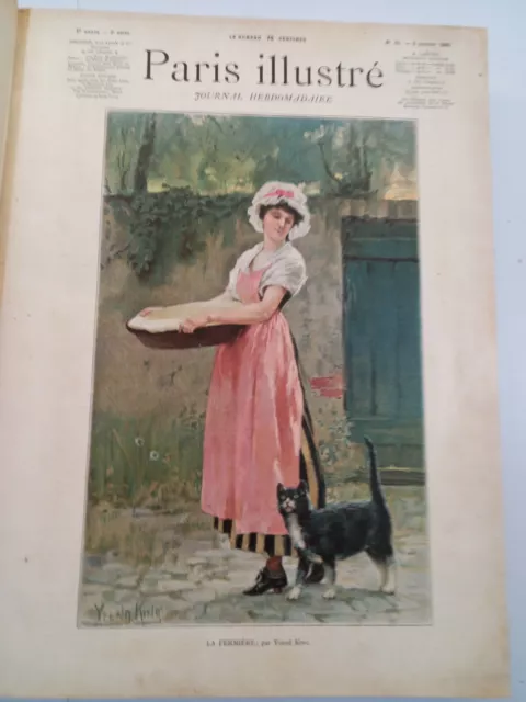 PARIS ILLUSTRE  1889 tome 1 reliure illustrateurs gravures livre ancien rare