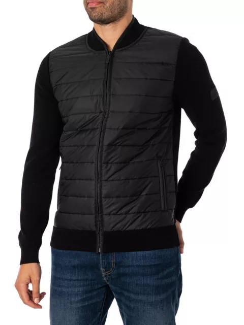 Barbour International Pour des hommes Baffle Zip Jacket, Noir