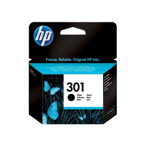 HP 301 CH561EE CARTUCCIA ORIGINALE BK NERO 190 pagine 3ml