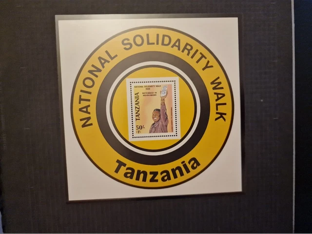 Tanzania 1989 Sg Ms667 Natonal Solidarity Walk Mnh