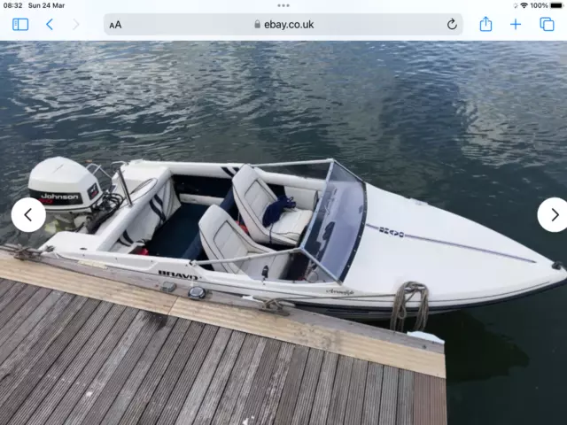 14' 1990 Fletcher Arrowflyte speed motor boat 90hp 2 stroke petrol engine