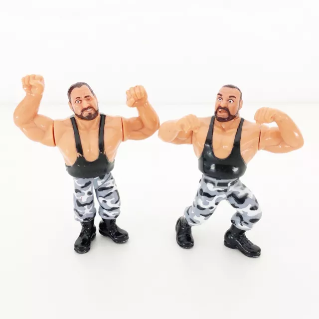 WWF WWE Hasbro Wrestling Figuren Bushwackers Luke Butch 1991 Series 2 Vintage