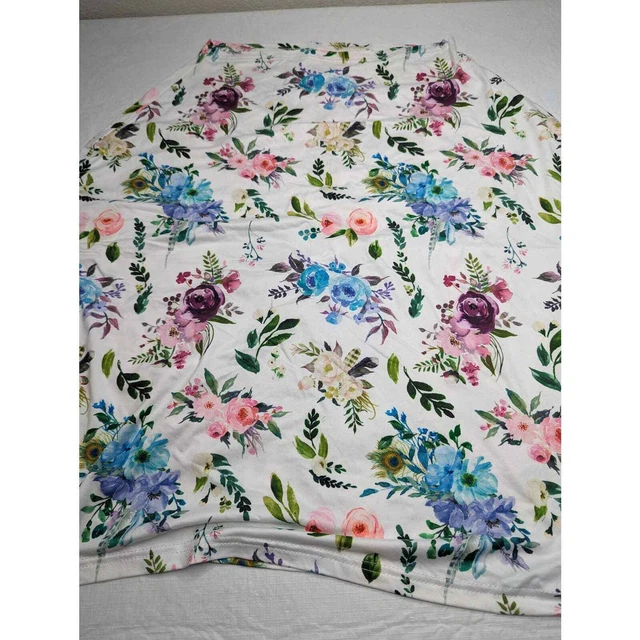 Acrabros Baby Girls Carseat Cover Bright Colorful Watercolor Floral Print
