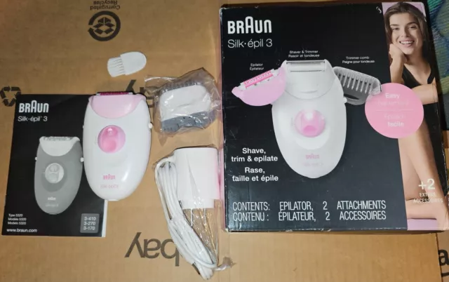 Braun Epilator Silk-epil 3 3-270, Hair Removal for Women, Shaver & Trimmer