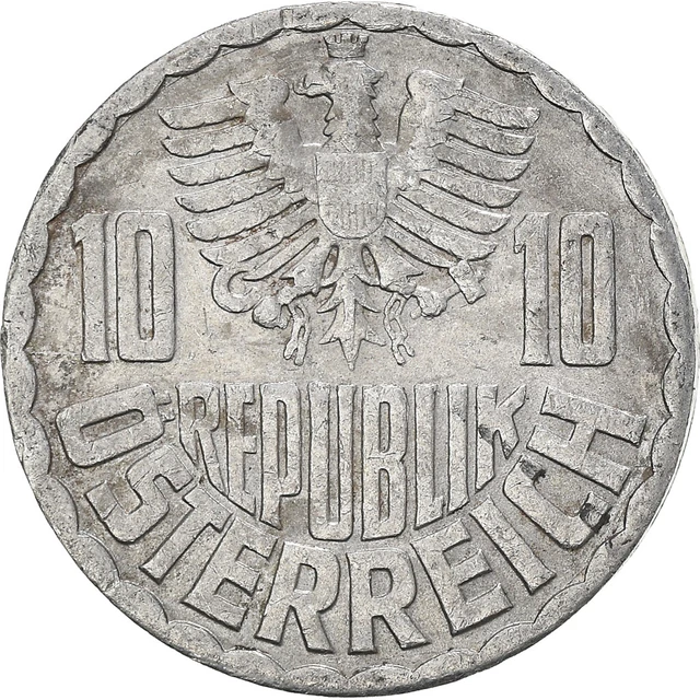 [#958379] Coin, Austria, 10 Groschen, 1972, Vienna, VF, Aluminum, KM:2878