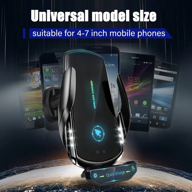 Qi Wireless Charger Auto Handyhalterung Induktions mit ladefunktion Clamping KFZ