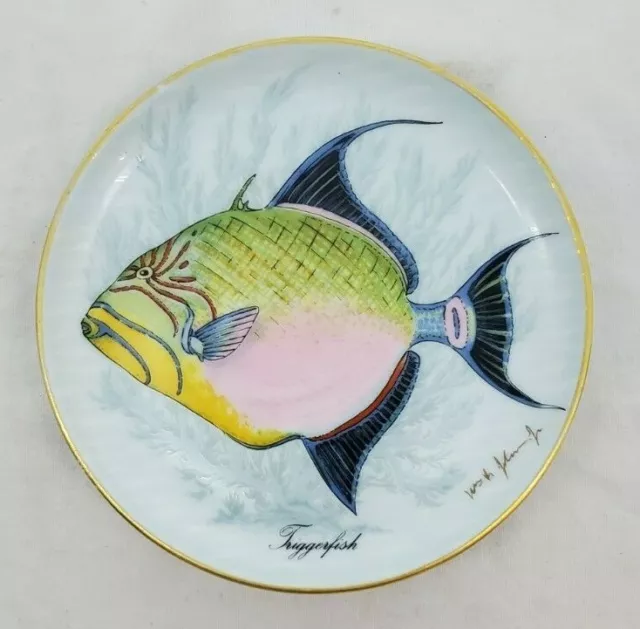 VINTAGE ~ KA Kaiser West Germany Porcelin 'Triggerfish' Theme Dish #525