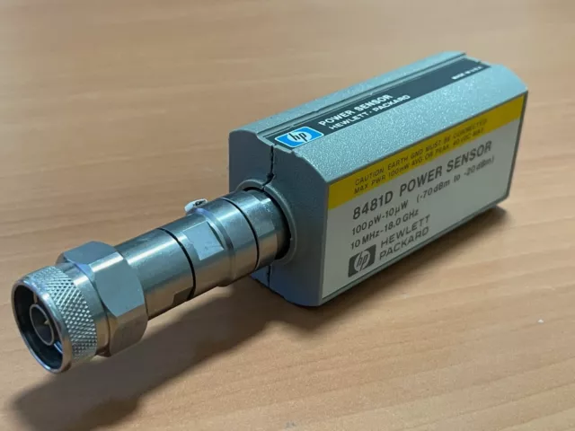 Agilent HP 8481D Power Sensor 10MHz 18GHz 100pW 10uW -70dBm to -20dBm