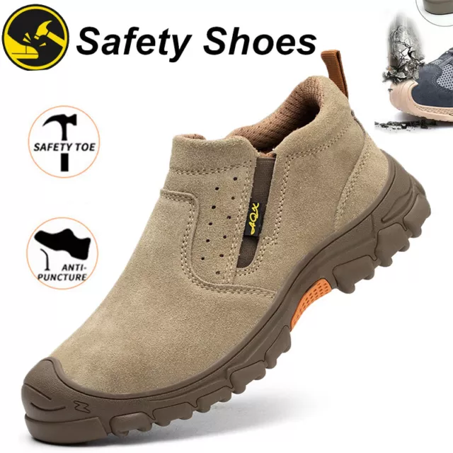 Mens Steel Toe Work Safety Boots Indestructible Shoes Water Resistant Sneakers