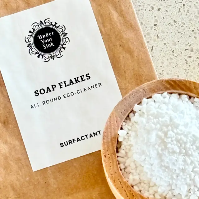 Organic Coconut Soap Flakes - ground soap for DIY green cleaning - Choose Size