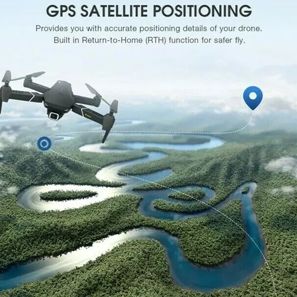 Drone Eachine E58 GPS WIfi quadrirotor avec 5G 4K 3 batterie HD camera pliable
