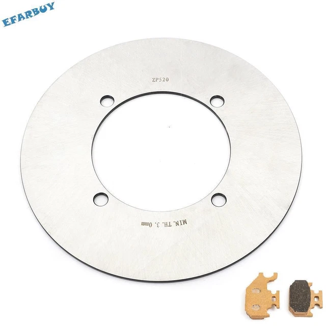 Rear Brake Disc Rotor Pads for Yamaha Kodiak 400 450 YFM400FA YFM450FA 4x4 05-06