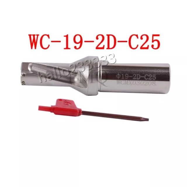 Φ19-2D-C25 19mm-2D U drill indexable drill For WCMX030208 CNC U drill insert