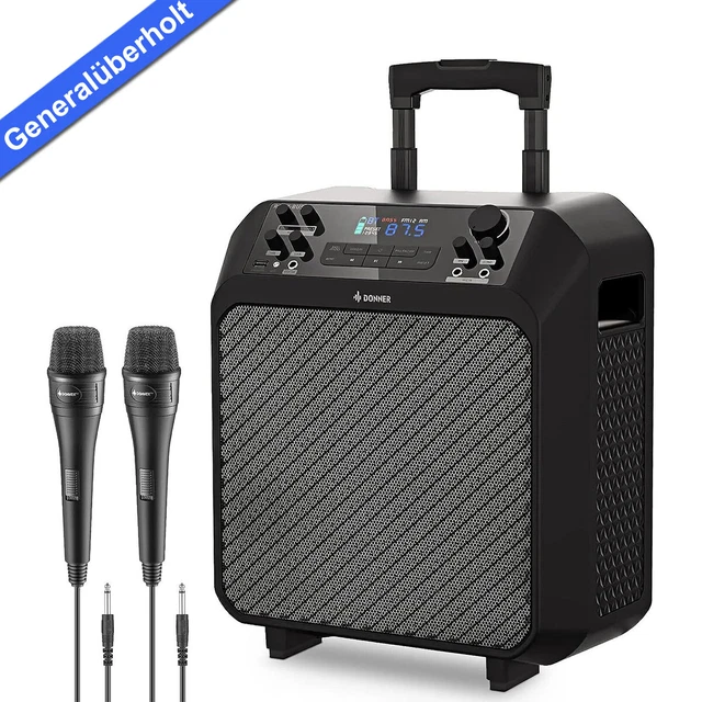 DONNER ROCKBUS BLUETOOTH Lautsprecher Mobile PA Sound Anlage Karaoke