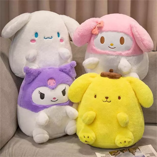 Cartoon Doodle Dumpling Dog Plush Toy Fluffy Anime Pet Pillow For Children
