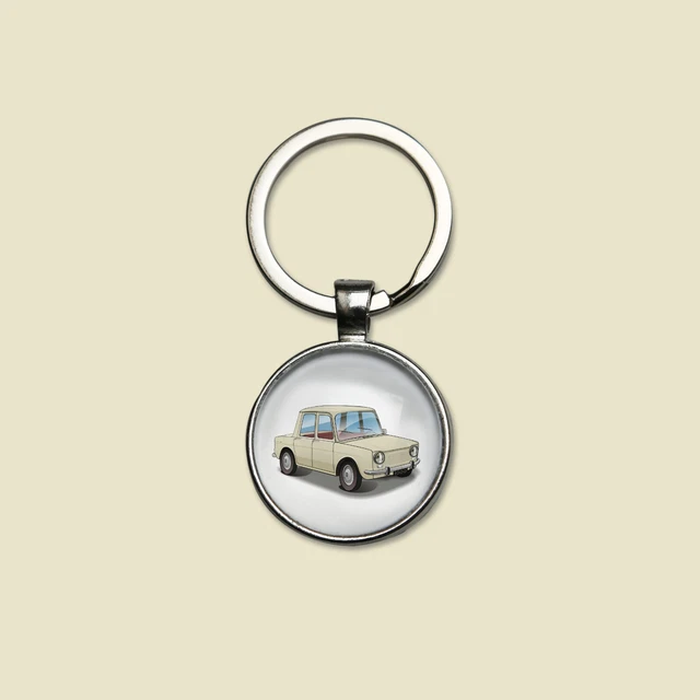 Porte-clés Voiture De Sport Orange METALMORPHOSE - Miniature Supercar - Cadeau Original Homme Femme