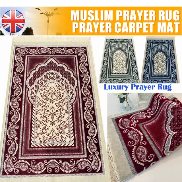 LUXURY PRAYER MAT,ISLAMIC Muslim Prayer RUGS,Tick Sejadah, Salah namaz