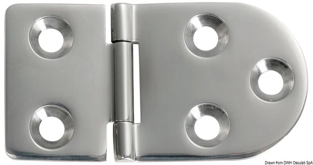 Charnière 76x40 Marque Osculati 38.963.19