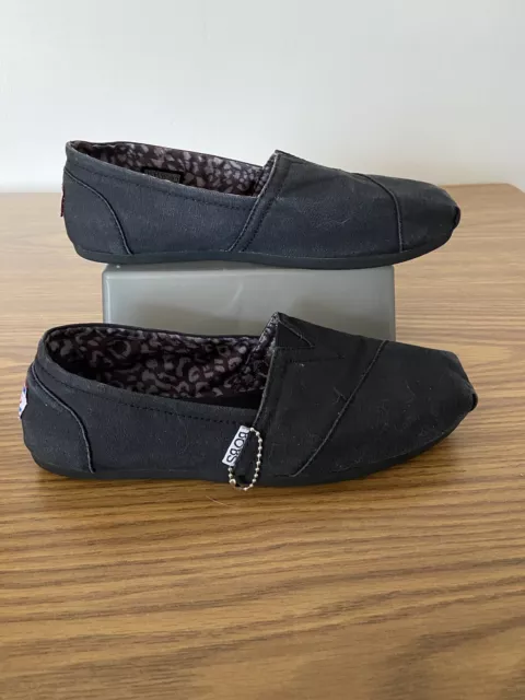 Bobs From Skechers Arch Pillow Memory Foam Slip On Shoes Black SN33645 Size 6.5