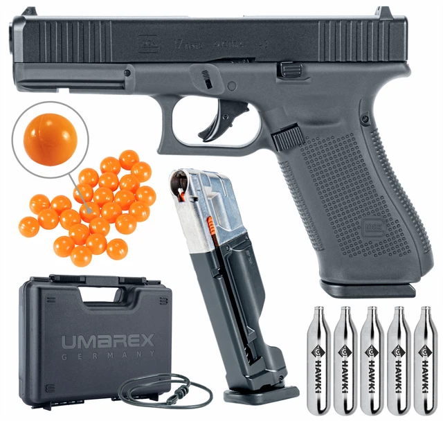 UMAREX T4E GLOCK G17 Gen 5 Paintball Marker .43 Сal w/Paintballs&CO2