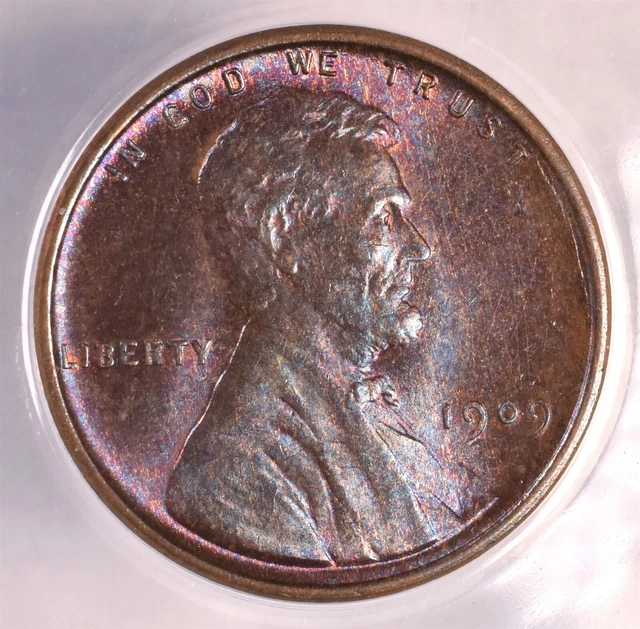 1909 VDB Lincoln Wheat Penny Cent - ANACS MS65 BRN - Starting At Greysheet Bid