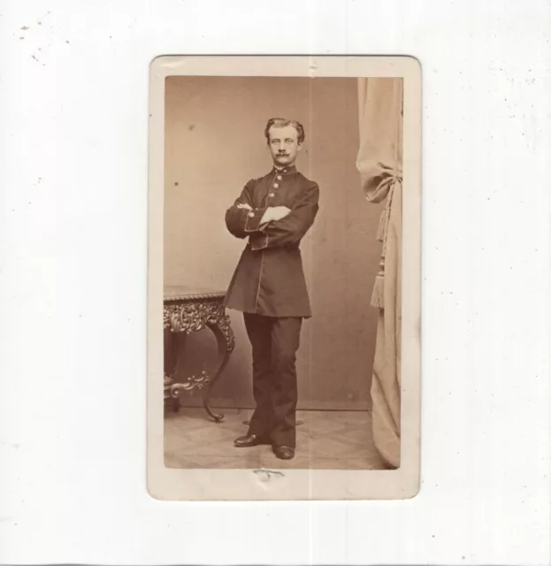CDV Foto kuk Soldat - Suhl 1860er
