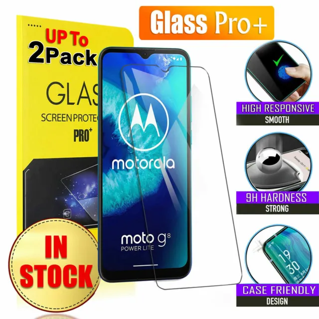 1x 2x For Motorola Moto G8 Plus & G8 Power Lite Tempered Glass Screen Protector