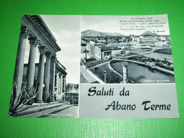 Cartolina Abano Terme - Vedute diverse 1964.
