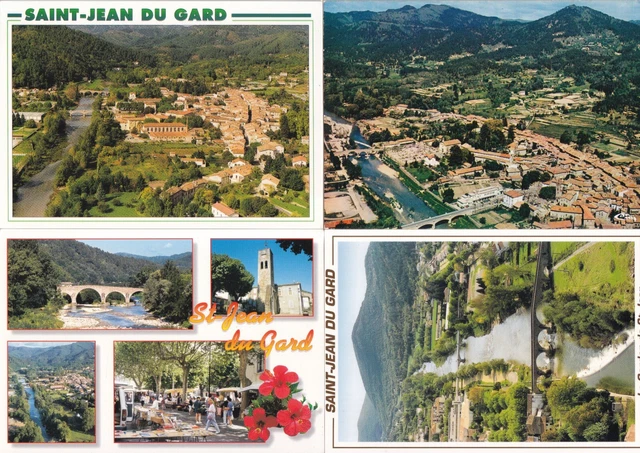 LOT DE 4 cartes postales anciennes postcards SAINT-JEAN-DU-GARD 2 EUR 3 ...